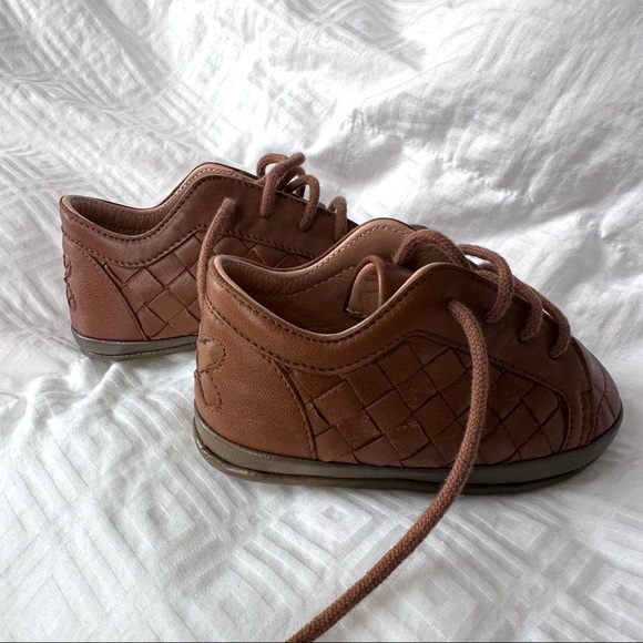 Bottega Veneta Intrecciato baby shoes brown 6-12mos - Picture 4 of 8